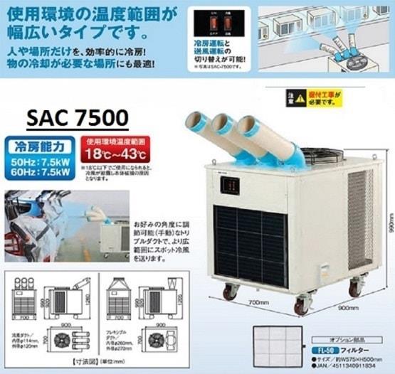 Máy lạnh động SAC-7500