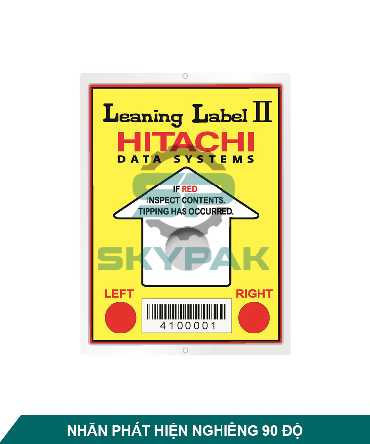 Nhãn phát hiện nghiêng Leaning Label 2 SKYPAK