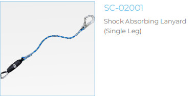 Dây nối thang chống trượt móc đơn, Item code: PE370047, Model: SC-02001; hãng: 3S Lift (Single-leg Lanyard SC-02001)