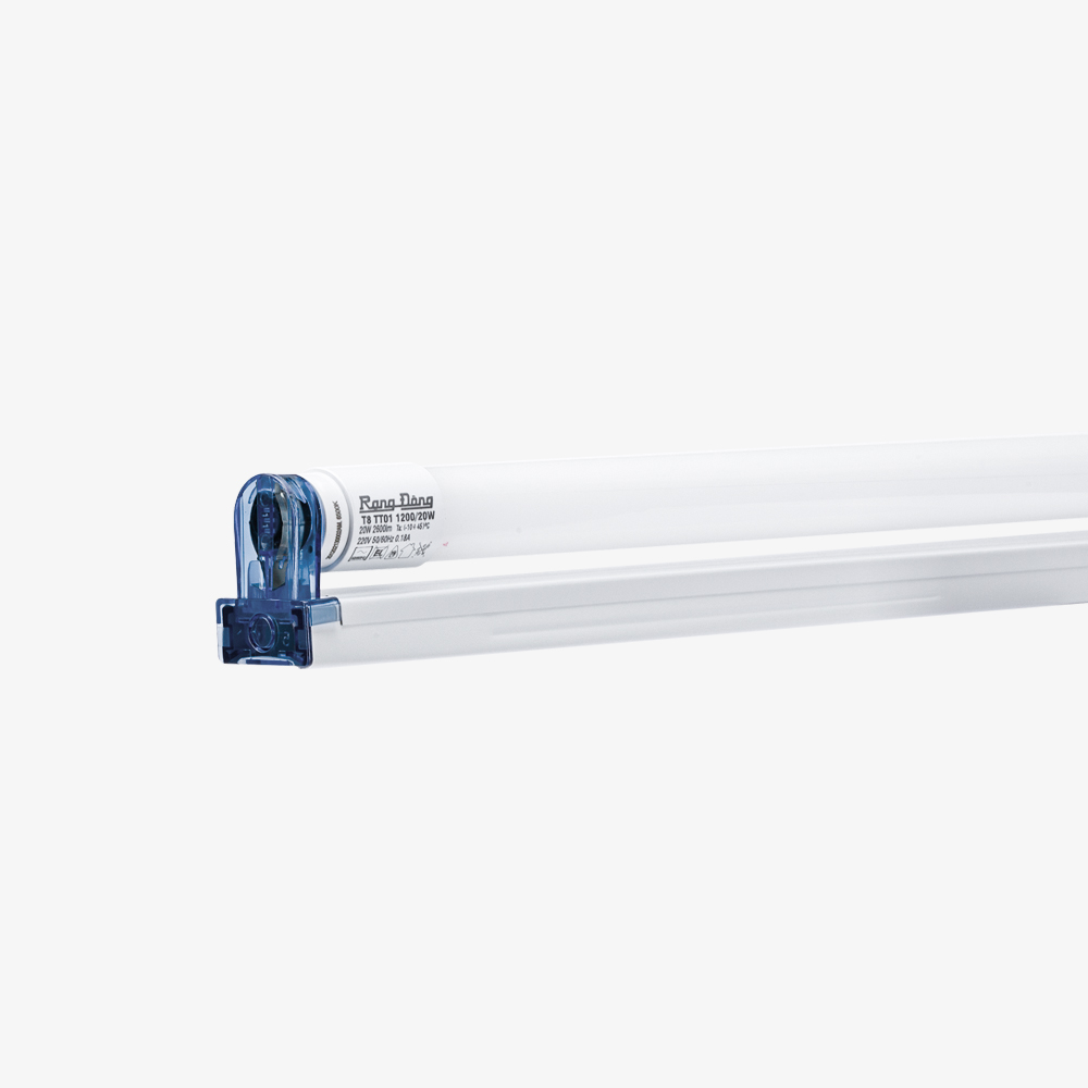 Bộ đèn LED Tuýp T8 1.2m 20W Thủy tinh Model: T8 TT01 M21.1/20Wx1