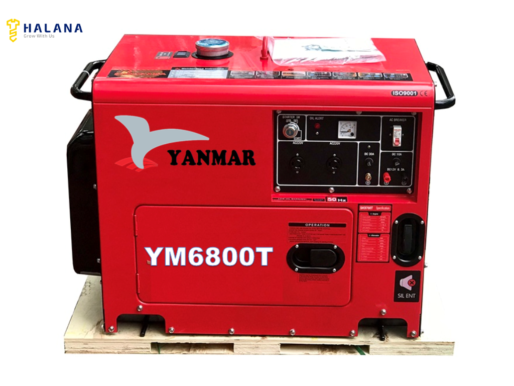 Máy phát điện chạy dầu Yanmar 6800. 
