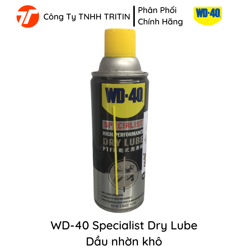 Dầu nhờn khô có PTFE WD-40 Specialist Dry Lube 360ml | TRITINCO